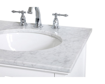 Elegant Bathroom Vanity - White, L 24" (VF30224WH)