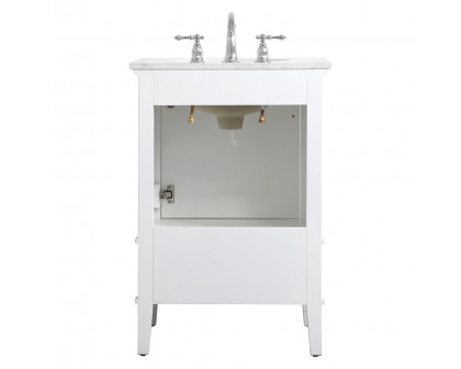 Elegant Bathroom Vanity - White, L 24" (VF30224WH)