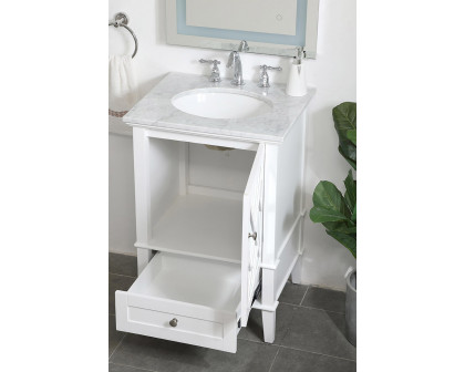 Elegant Bathroom Vanity - White, L 24" (VF30224WH)