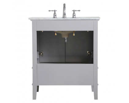 Elegant Bathroom Vanity - Gray, L 30" (VF30230GR)