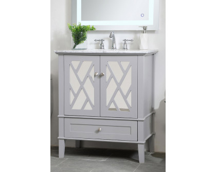 Elegant Bathroom Vanity - Gray, L 30" (VF30230GR)