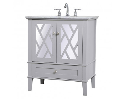 Elegant Bathroom Vanity - Gray, L 30" (VF30230GR)