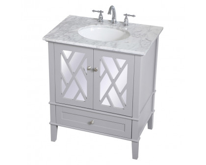 Elegant Bathroom Vanity - Gray, L 30" (VF30230GR)