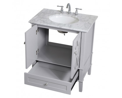 Elegant Bathroom Vanity - Gray, L 30" (VF30230GR)