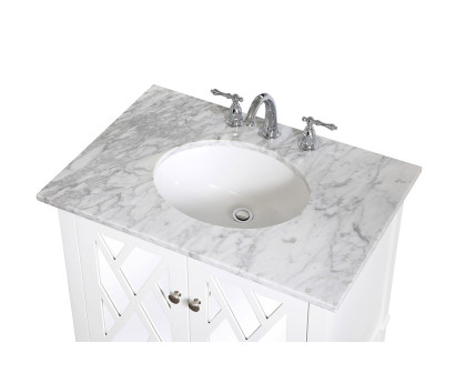 Elegant Bathroom Vanity - White, L 30" (VF30230WH)