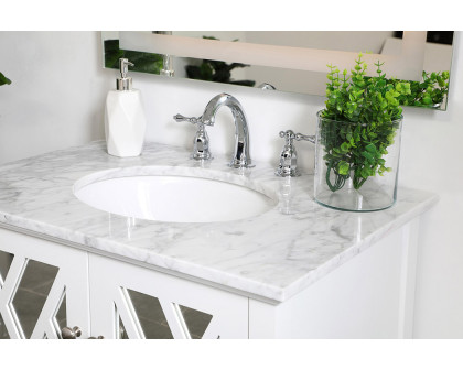 Elegant Bathroom Vanity - White, L 30" (VF30230WH)