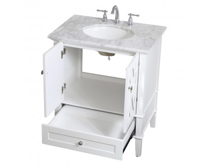 Elegant Bathroom Vanity - White, L 30" (VF30230WH)