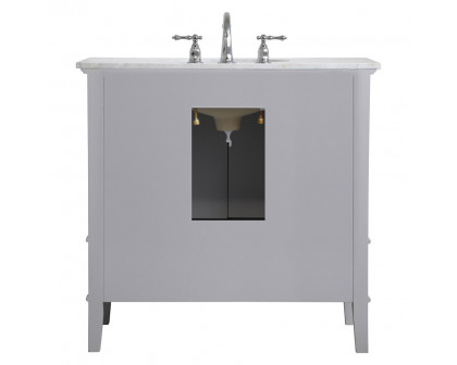 Elegant Bathroom Vanity - Gray, L 36" (VF30236GR)