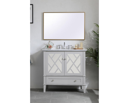 Elegant Bathroom Vanity - Gray, L 36" (VF30236GR)