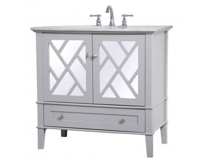 Elegant Bathroom Vanity - Gray, L 36" (VF30236GR)