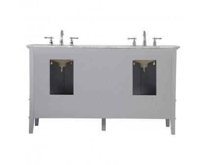 Elegant Bathroom Vanity - Gray, L 60" (VF30260DGR)