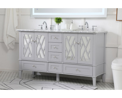 Elegant Bathroom Vanity - Gray, L 60" (VF30260DGR)