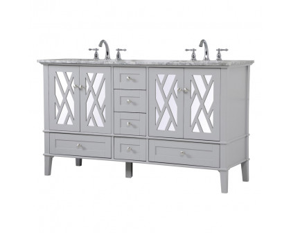 Elegant Bathroom Vanity - Gray, L 60" (VF30260DGR)