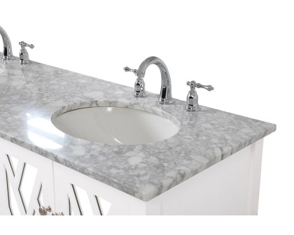 Elegant Bathroom Vanity - White, L 60" (VF30260DWH)