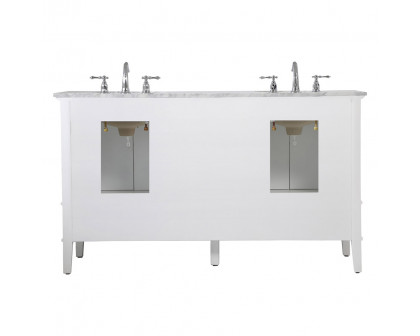 Elegant Bathroom Vanity - White, L 60" (VF30260DWH)