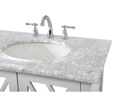 Elegant Bathroom Vanity - Gray, L 72" (VF30272DGR)