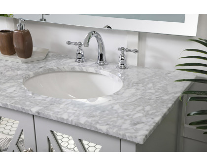 Elegant Bathroom Vanity - Gray, L 72" (VF30272DGR)