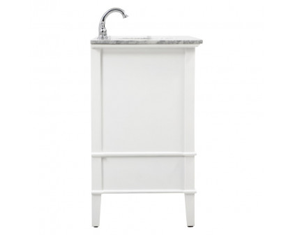 Elegant Bathroom Vanity - White, L 72" (VF30272DWH)