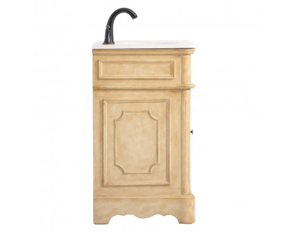 Elegant Bathroom Vanity - Antique Beige, L 19" (VF30419AB)