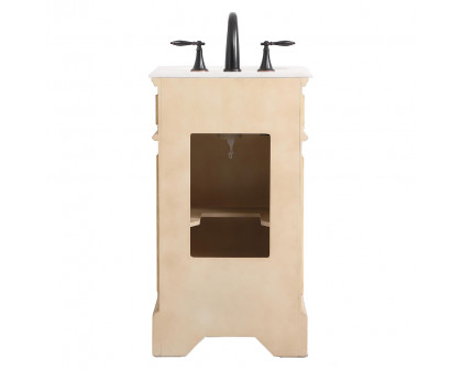 Elegant Bathroom Vanity - Antique Beige, L 19" (VF30419AB)