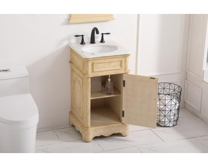 Elegant Bathroom Vanity - Antique Beige, L 19" (VF30419AB)