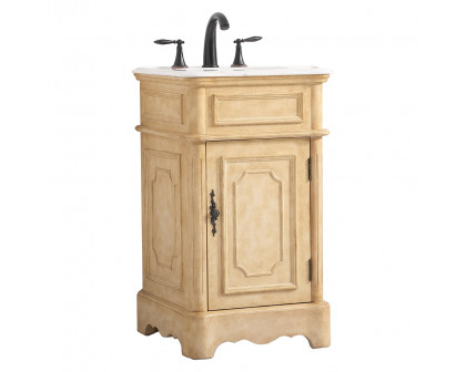 Elegant Bathroom Vanity - Antique Beige, L 19" (VF30419AB)