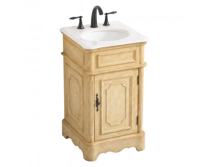 Elegant Bathroom Vanity - Antique Beige, L 19" (VF30419AB)