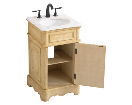 Elegant Bathroom Vanity - Antique Beige, L 19" (VF30419AB)