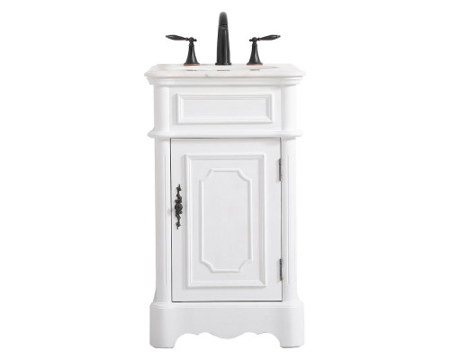 Elegant Bathroom Vanity - Antique White, L 19" (VF30419AW)