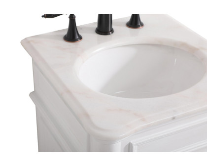 Elegant Bathroom Vanity - Antique White, L 19" (VF30419AW)