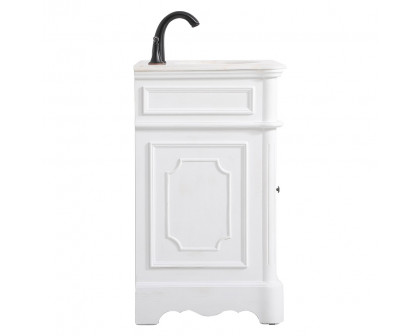 Elegant Bathroom Vanity - Antique White, L 19" (VF30419AW)