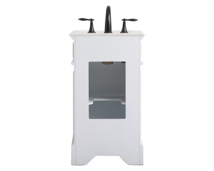 Elegant Bathroom Vanity - Antique White, L 19" (VF30419AW)