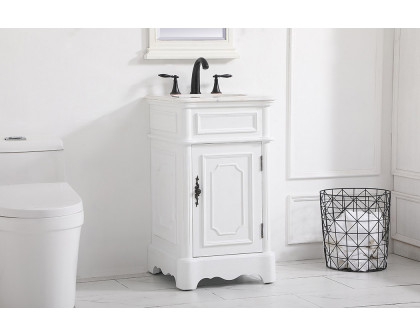 Elegant Bathroom Vanity - Antique White, L 19" (VF30419AW)