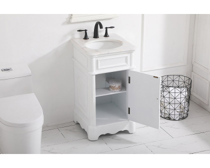 Elegant Bathroom Vanity - Antique White, L 19" (VF30419AW)