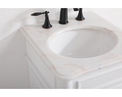 Elegant Bathroom Vanity - Antique White, L 19" (VF30419AW)