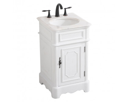 Elegant Bathroom Vanity - Antique White, L 19" (VF30419AW)