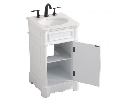 Elegant Bathroom Vanity - Antique White, L 19" (VF30419AW)