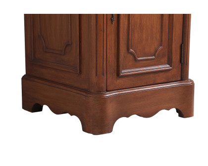 Elegant Bathroom Vanity - Teak, L 19" (VF30419TK)