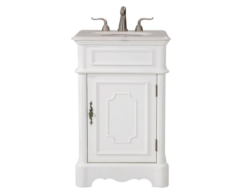 Elegant Bathroom Vanity - Antique White, L 21" (VF30421AW)