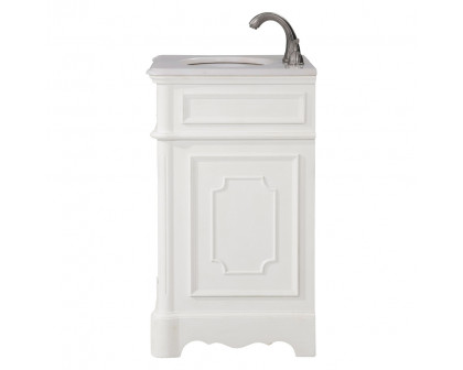 Elegant Bathroom Vanity - Antique White, L 21" (VF30421AW)