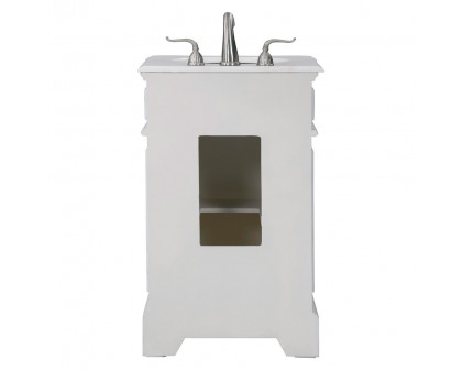 Elegant Bathroom Vanity - Antique White, L 21" (VF30421AW)