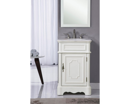 Elegant Bathroom Vanity - Antique White, L 21" (VF30421AW)