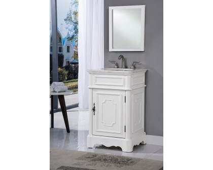 Elegant Bathroom Vanity - Antique White, L 21" (VF30421AW)