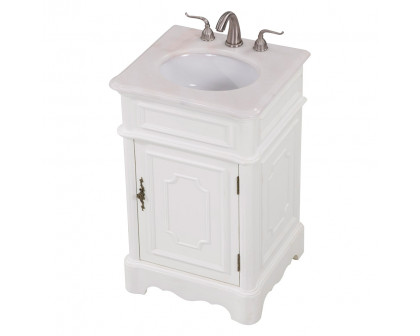 Elegant Bathroom Vanity - Antique White, L 21" (VF30421AW)