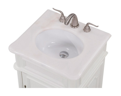 Elegant Bathroom Vanity - Antique White, L 21" (VF30421AW)