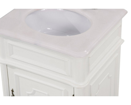 Elegant Bathroom Vanity - Antique White, L 21" (VF30421AW)