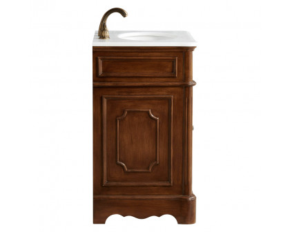 Elegant Bathroom Vanity - Teak, L 21" (VF30421TK)