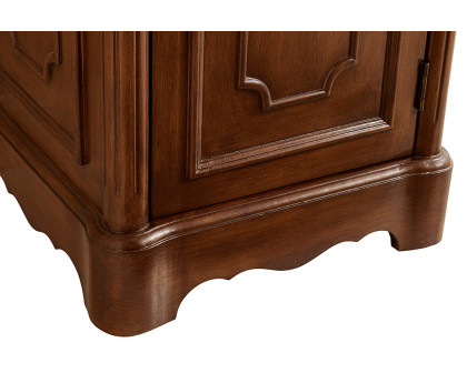 Elegant Bathroom Vanity - Teak, L 21" (VF30421TK)