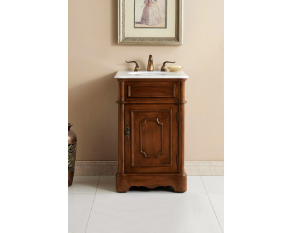 Elegant Bathroom Vanity - Teak, L 21" (VF30421TK)