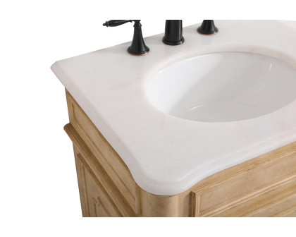 Elegant Bathroom Vanity - Antique Beige, L 24" (VF30424AB)